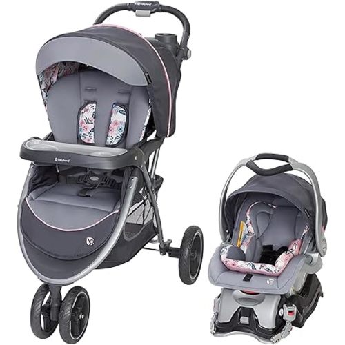 Baby Trend Sky View Plus Stroller & EZ Flex-Loc Infant Car Seat, Bluebell