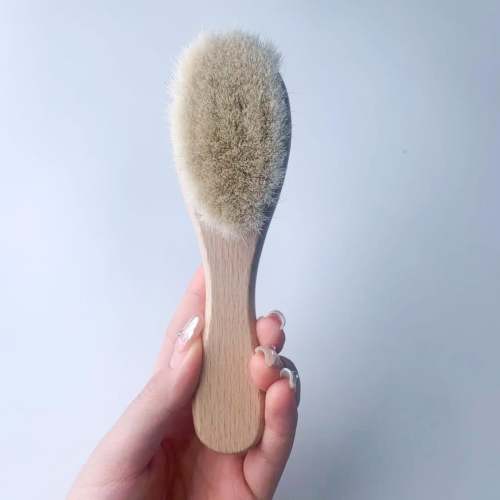 Plastic Free Baby Hair Brush with Natural Bristles