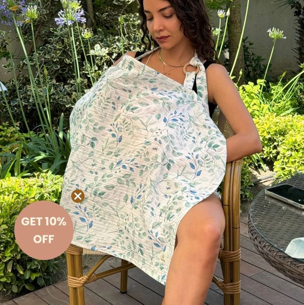 Full Coverage Nursing Cover - Essential Muslin Breastfeeding Wrap