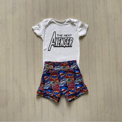 The next avenger baby outfit, Marvel outfit, Superhero baby boy outfit, Comic book, preeime boy outfit, Suepr baby onesie, Avengers outfit