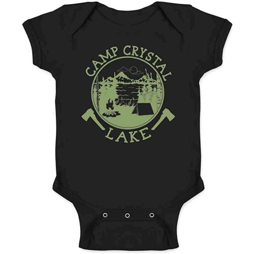 Pop Threads Camp Crystal Lake Counselor T Shirt Horror Movie Baby Toddler Kids Girl Boy T-Shirt - 24 Months - Infant | Black