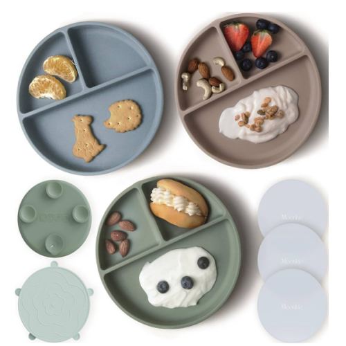 Moonkie Suction Plates for Baby (3 pack)