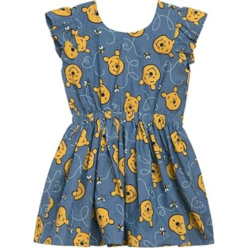 Disney Floral Chambray Skater Dress Newborn to Big Kid Sizes (0-3 Months - 14-16)