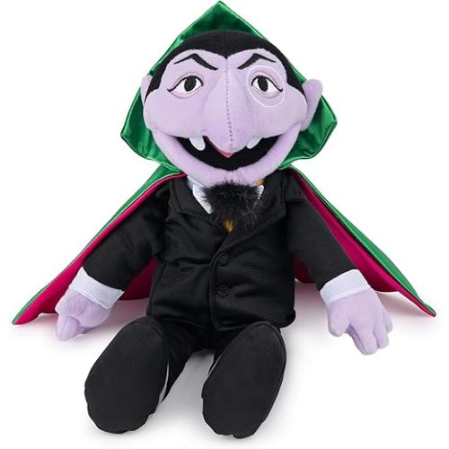GUND Sesame Street Official The Count Muppet Plush, Premium Plush Toy for Ages 1 & Up, Black/Green, 14”