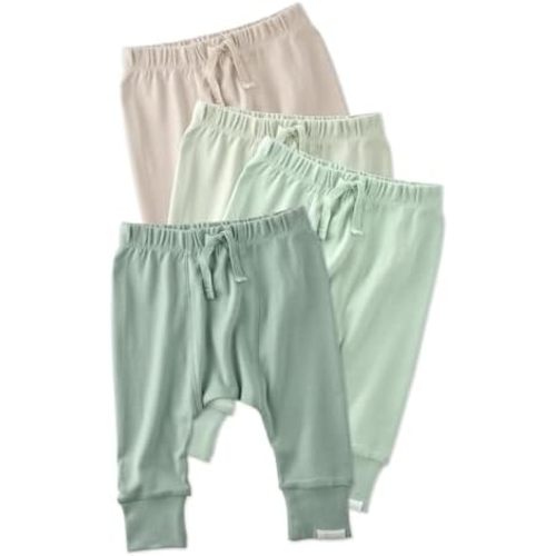 Butterblu Jordan 4-Pack Jogger Pants 100% Organic Cotton Bottoms Sage