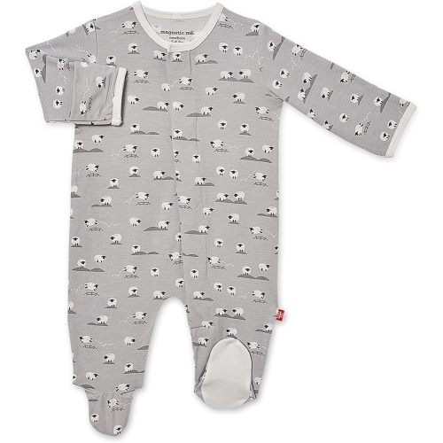Magnetic Me Footie Pajamas Soft Modal Baby Sleepwear with Quick Magnetic Fastener - 3-6 months