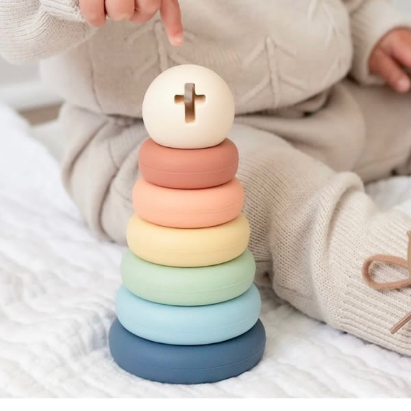 Colorful Cross Stacker Toy