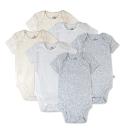 6-Pack Organic Cotton Short Sleeve Bodysuits | Honest Baby Clothing
