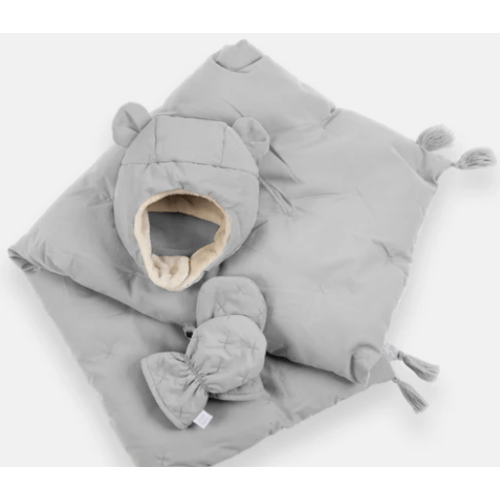CubSet - Airy | Mitten, Hat & Blanket (Pearl)