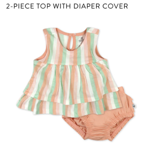 2-Piece Top with Diaper Cover | Honest Baby Clothing