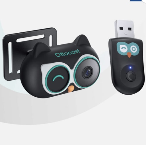 Ottocast Cabin Care Wireless CarPlay Adapter with Rear Seat Monitor