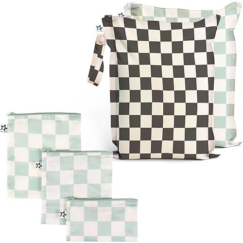 Tiny Twinkle Mess-proof Wet Bags and Snack Bags Bundle