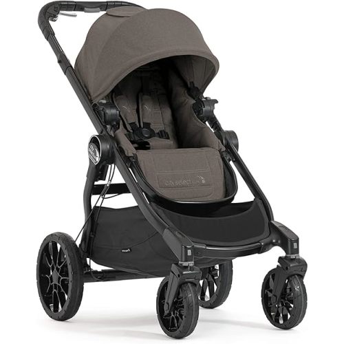 Baby Jogger City Select LUX | 20 Ways to Ride, Single to Double Stroller | Quick Fold, Taupe