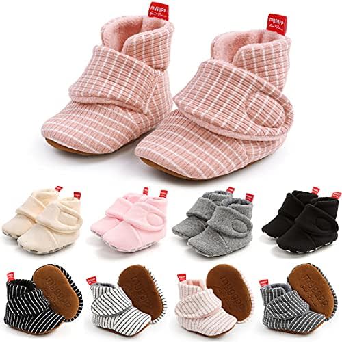 Baby Booties Infant Newborn Boys Girls Slippers Warm Crib Sock Shoes Indoor First Walkers Prewalker