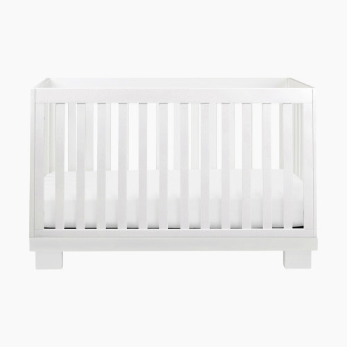 babyletto Modo 3-in-1 Convertible Crib with Toddler Bed Conversion Kit - White