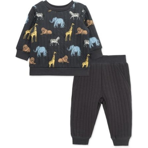 Safari Sweatshirt & Joggers Set, 12M