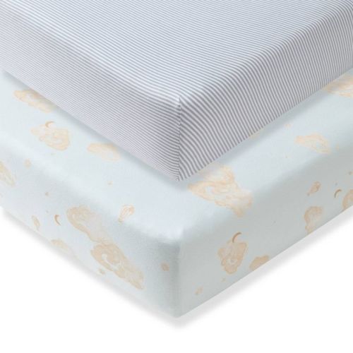 Burt's Bees Baby® 2pk Good Night Sky Crib Sheets - Ice Flow