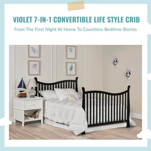 Dream on Me Violet 7-in-1 Convertible Life Style Crib