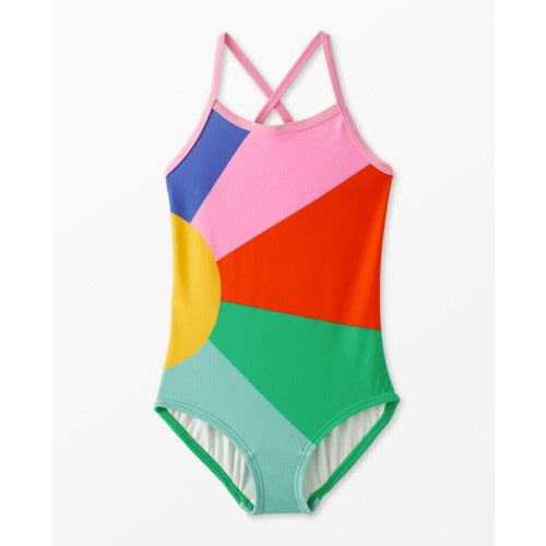 One-Piece Colorblock Rash Guard Swimsuit | Hanna Andersson