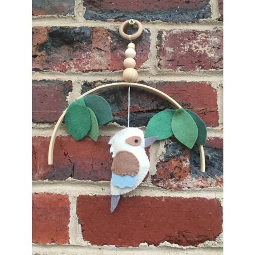Kookaburra Wallhanging, Australian Bird Wallhanging, Kookaburra Mobile