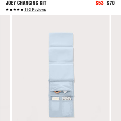 Joey Changing Kit in Onyx