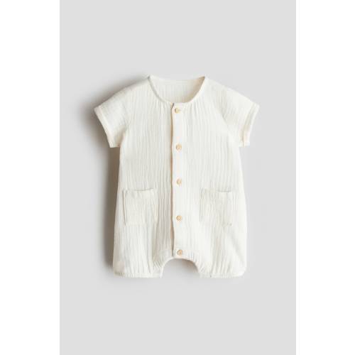 COTTON MUSLIN ROMPER SUIT
