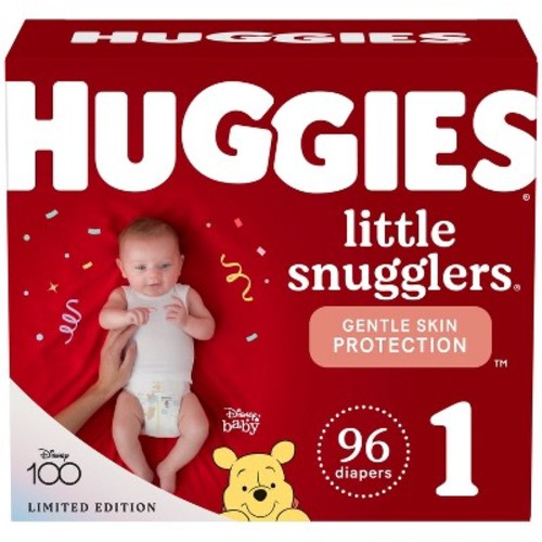 200 Cuties Diapers, Size 1, 8 to 14 lbs, Baby, Infant, Disposable, Hook &  Loop