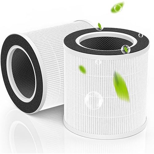 VK-6067B Filter Replacement Fit For HOKEKI VK-6067B Air Purifier and For Vremi Air Purifier, 3-Stage Filtration With HEPA and Activated Carbon Filter