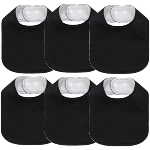8 Pack Baby Bibs Unisex Adjustable Drooling Bibs with Snaps Ultra Soft Absorbent Teething Bibs for Boys and Girls