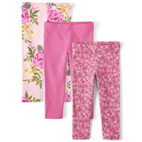 The Children's Place Baby Girls' and Toddler Leggings 3-Pack