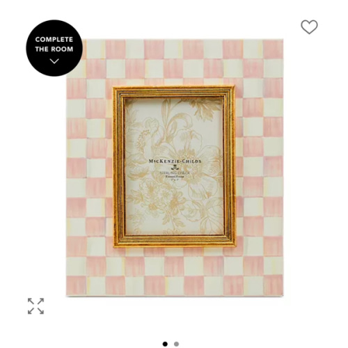 Rosy Check Picture Frame, 5" x 7"