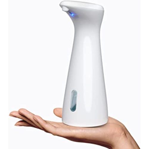 Automatic Soap Dispenser/ (2023 New)-Touchless Automatic Hand Sanitizer Dispenser, Equipped Upgraded Waterproof Base, Infrared Motion Sensor, for Kitchen, Bathroom, White