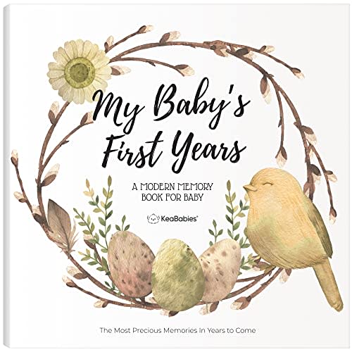 Baby Memory Book for Boys, Girls - Baby Books for New Parents, Baby Keepsake Book, Baby Scrapbook Album,Baby's First Year Book,Baby Milestone Book, Photo Book, Gender Neutral Baby Journal (Wonderland)