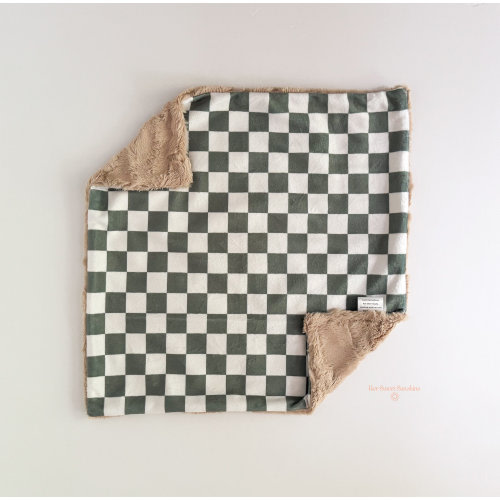 Sage Checkerboard Baby Blanket | Minky Custom Blanket | Security Blanket | Baby Boy Nursery Decor | Blanket | Baby Shower | Checkered Decor