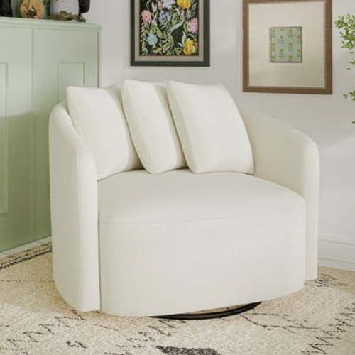 Beautiful Drew Chair by Drew Barrymore, Cream Boucle