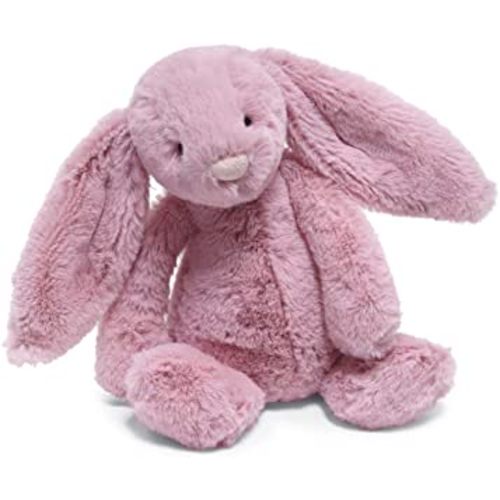 Jellycat Bashful Tulip Pink Bunny Stuffed Animal, Small, 7 inches