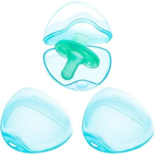 Pacifier Case Pacifier Holder Case Pacifier Clip Binky Holder Case Pacifier Box Pacifier Accessories 3 Pack Blue