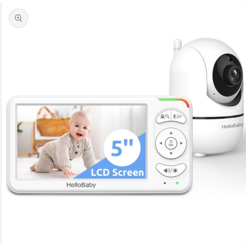 HelloBaby BBM838 Baby Monitor, No WiFi,Two-Way Talk, 4000mAh Battery,