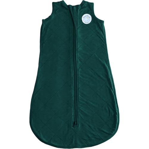 Dreamland Baby Lightweight Bamboo Viscose Sleep Sack (6-12 Months). 1.0 TOG Ultra Soft Blanket w/ 2-Way Zipper. 95% Viscose, 5% Spandex (Sage). Mom-Owned US Business, Premium Materials