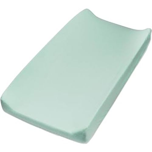 HonestBaby Organic Cotton Changing Pad Cover, Sage, One Size