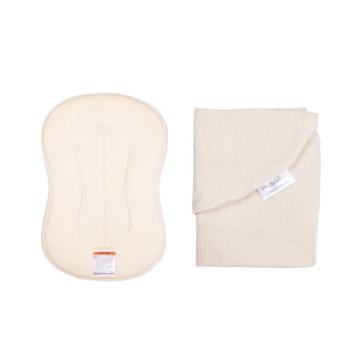 Lounger Curve + Muslin Cover Set | Natural