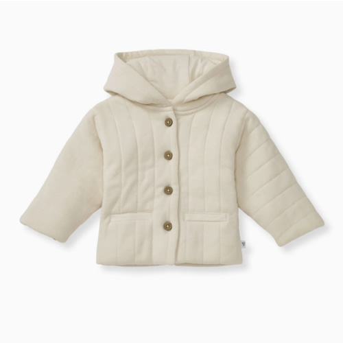 Organic Cotton Quilted Jacket - Oat – Burt's Bees Baby