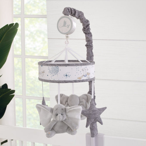Disney NoJo Disney Dumbo Sweet Little Baby Dumbo and Stars Plush Musical Mobile Edit | Wayfair