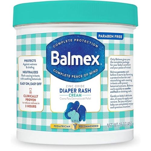 Balmex Diaper Rash Cream, 16-Ounce Jars