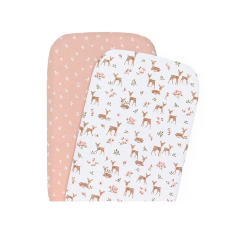 Living Textiles 2 Pack Bedside Sleeper Fitted Sheet Sophia Garden | Bassinet | Baby Bunting AU