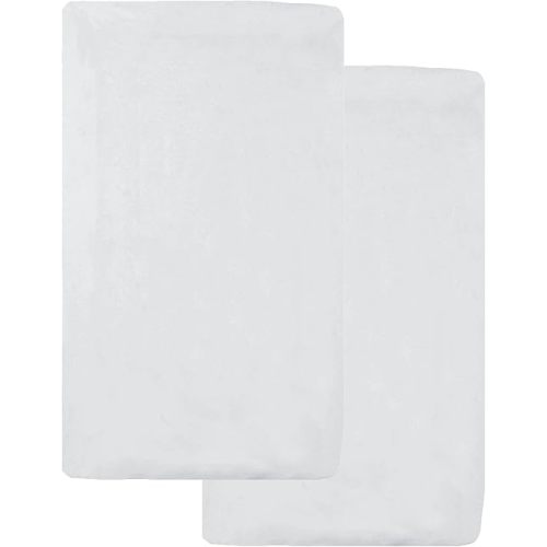 American Baby Company 2 Pack 100% Natural Cotton Fitted Cradle/Bassinet Sheets 36" x 18" - Soft, Breathable & Hypoallergenic Bed Sheets, White, Neutral for Boys & Girls