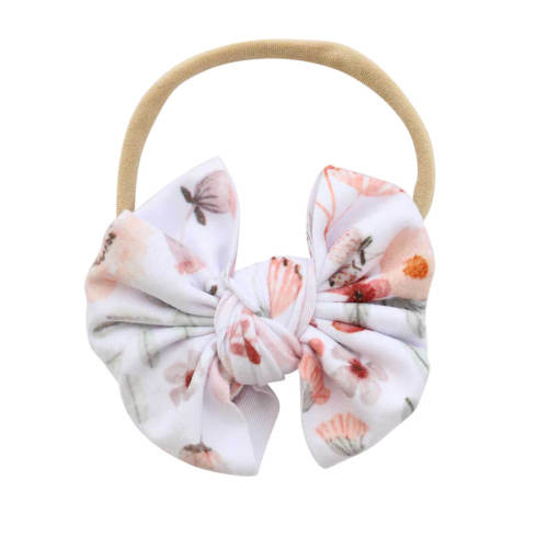 Wren's Wildflower Knit Bow Headband