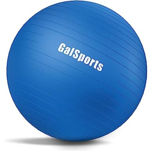 GalSports Yoga Ball Exercise Ball for Working Out, Anti-Burst and Slip Resistant Stability Ball, Swiss Ball for Physical Therapy, Balance Ball Chair, Home Gym Fitness