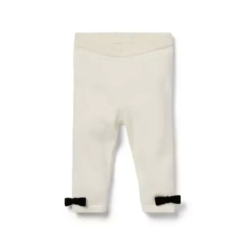 Newborn Cream And Sugar Baby Bow Cuff Sweater Pant by Janie and Jack