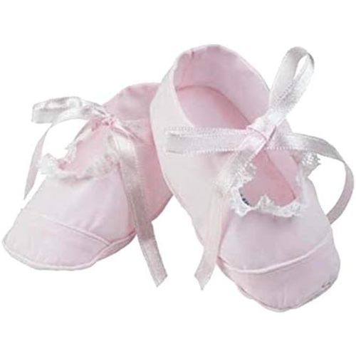 Feltman Brothers Pink Girls Lace Trimmed Booties 6-9 Months